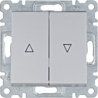 Вимикач для жалюзі 'Контактор' Lumina, срібний, 10АХ/230В