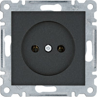 Розетка без з/к Lumina, чорна, 16А/230В