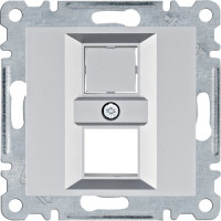 Панель подвійна для RJ12/RJ45 Lumina, срібна