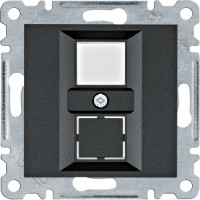 Панель подвійна для RJ12/RJ45 Lumina, чорна