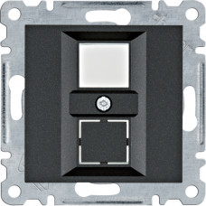 Панель подвійна для RJ12/RJ45 Lumina, чорна